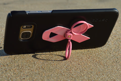 Pink ribbon - Phone holder & stand