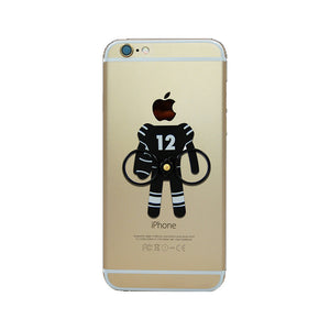 Football #12 Black color- Phone holder & stand