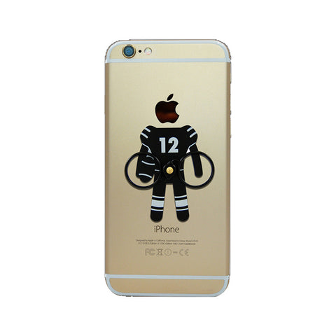 Football #12 Black color- Phone holder & stand