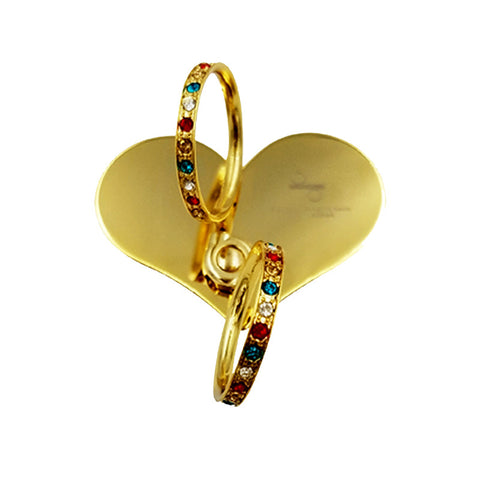 18K Gold plated SWAROVSKI Heart - Phone holder & stand