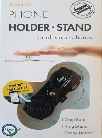 Black bar + Car mount magnet - Phone holder & stand